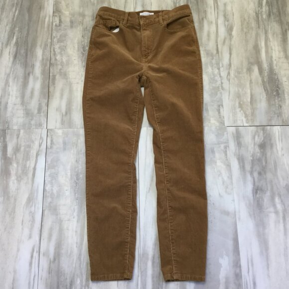 Made and Loved Loft High Waist Skinny Caramel Corduroy Pant 27/4 - Picture 7 of 7